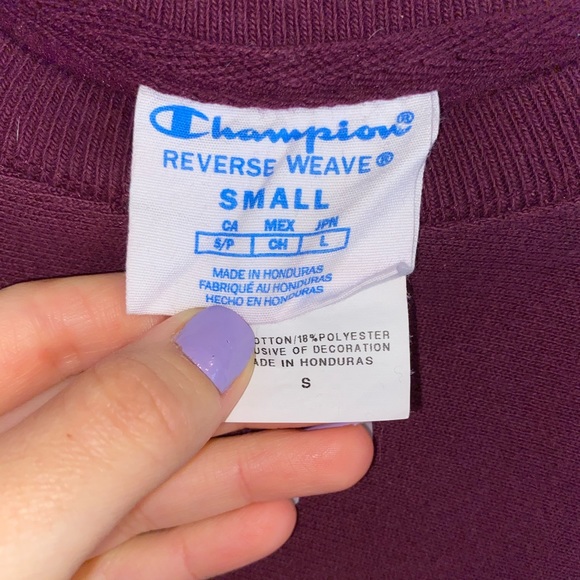 Maroon Champion Crewneck Sweater - Picture 3 of 3